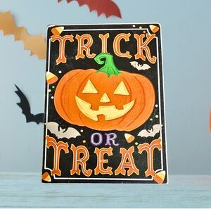Trick or Treat Pumpkin Table Sign - Ashland 2024 Hocus Pocus Collection